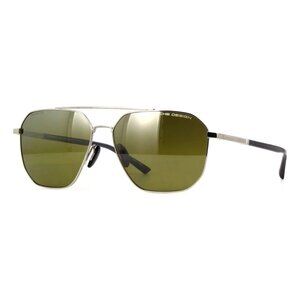 A1670Z New PORSCHE DESIGN Silver Polarised Square P8967 B Sunglasses Women